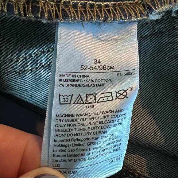Gap Best Girlfriend Jeans in Dark Indigo size 34 - Picture 10 of 11